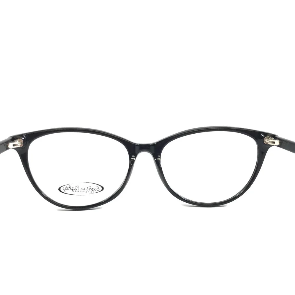 Eight to Eighty Eyeglasses Frames ADDISON BLACK Cat Eye Full Rim 53-17-140